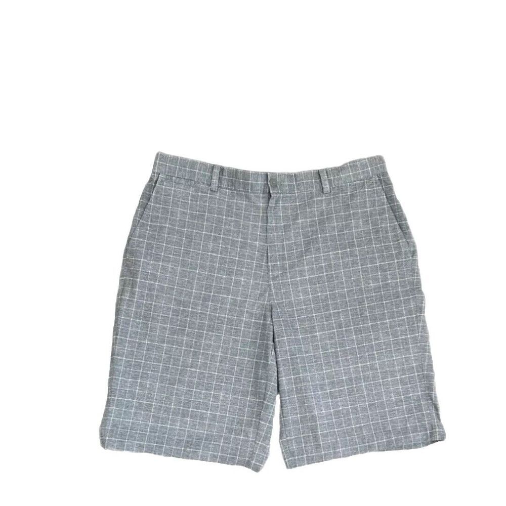 Nike Golf Tour Performance Dri Fit Fairway Plaid 11" Strech Shorts Men's Size 36